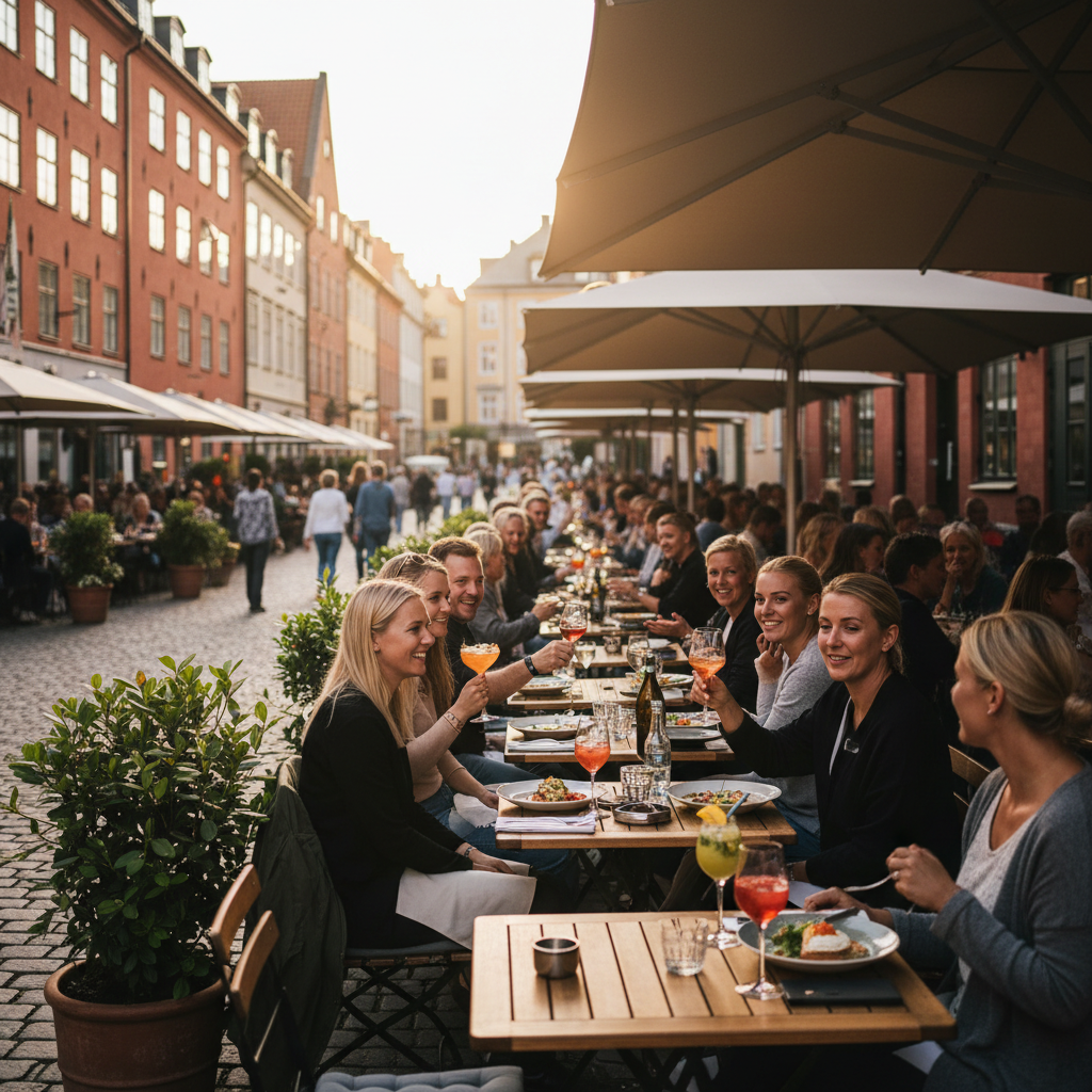 Uteservering hos Atrium