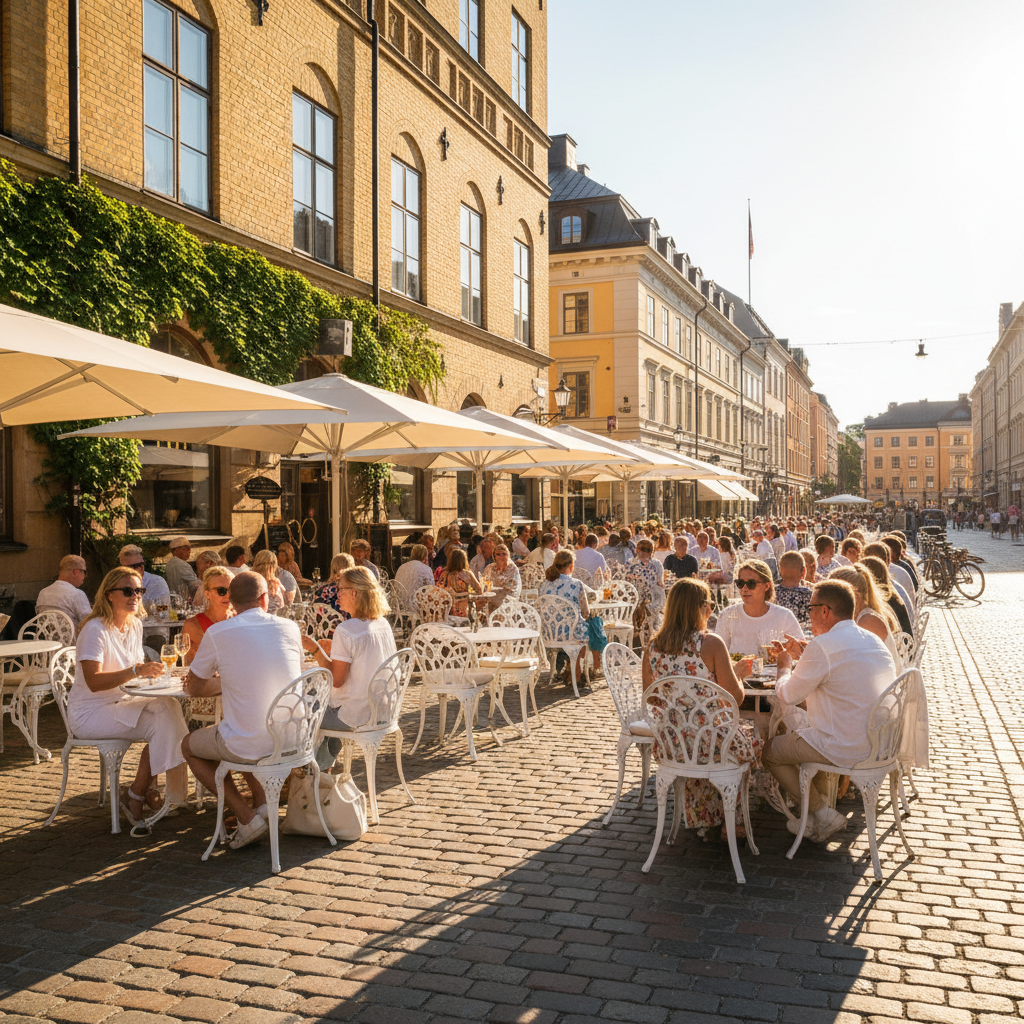 Uteservering hos Rådhuskällaren
